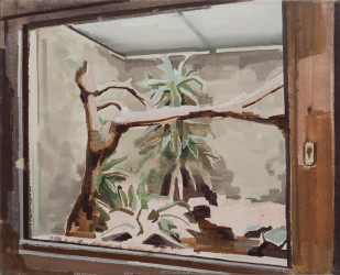 2012_(cage)_50x 40cm_Öl auf Leinwand_Oil on canvas_SilbermannJohanna